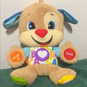 Fisher-Price Colorful Plush Puppy with Music and Learning Features
